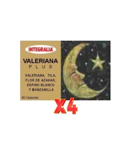 Pack de 4 unidades Valeriana Plus 60 Capsulas Integralia