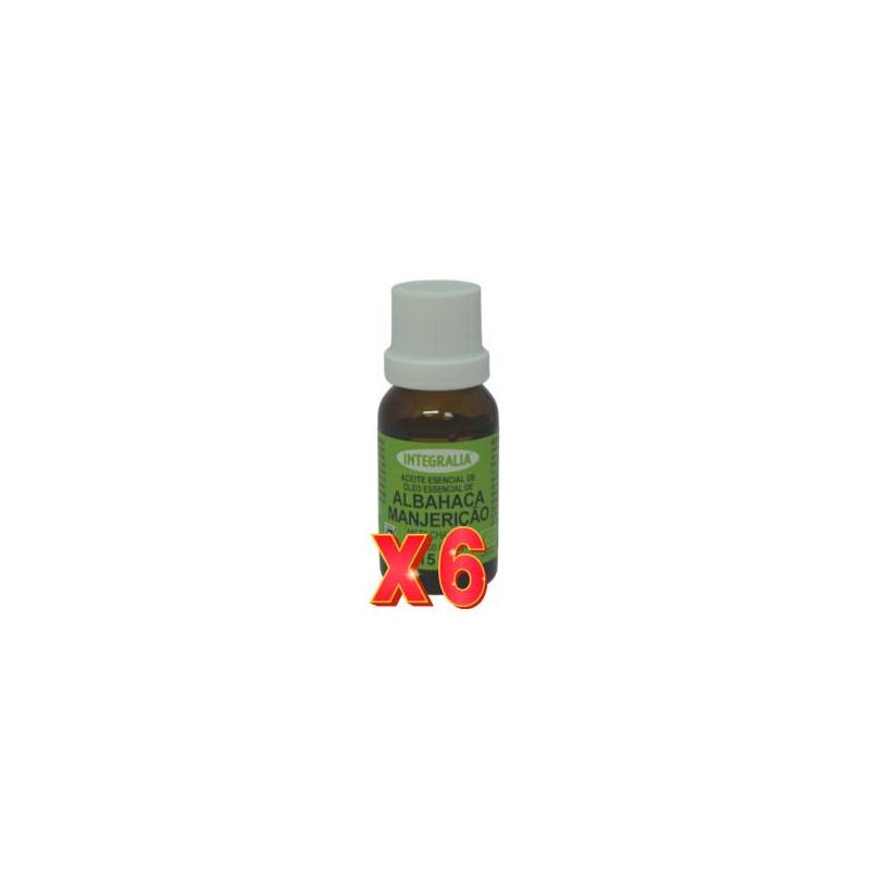 Pack 6 unidades Albahaca Aceite Esencial Eco 15 Ml Integralia Pack 6 unidades Albahaca Aceite Esencial Eco 15 Ml Integralia