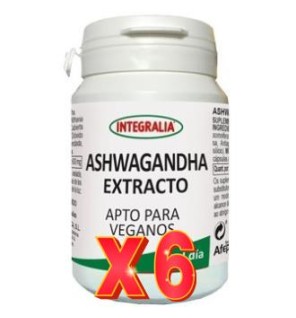 Pack 6 unidades Ashwagandha Extracto 60 Cap Integralia
