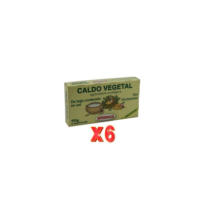 Pack 6 unidades Caldo Vegetal Eco Bajo En Sal 6Pastillas Integralia Pack 6 unidades Caldo Vegetal Eco Bajo En Sal 6Pastillas Integralia