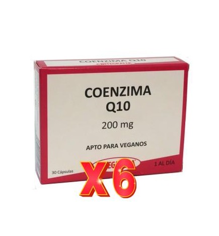 Pack 6 unidades Coenzima Q10 200Mg 30 Capsulas Integralia