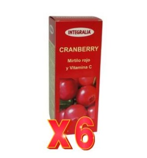 Pack 6 unidades Cranberry Jarabe 500 Ml Integralia