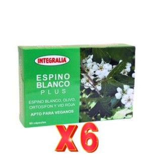 Pack 6 unidades Espino Blanco Plus 60 Capsulas Integralia