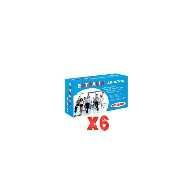 Pack 6 unidades Extralia Adultos 20Amp. Integralia Pack 6 unidades Extralia Adultos 20Amp. Integralia