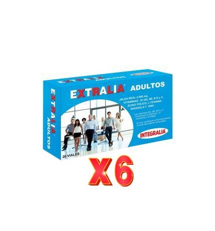 Pack 6 unidades Extralia Adultos 20Amp. Integralia