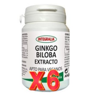 Pack 6 unidades Ginkgo Biloba Extracto 60Capsulas Vegetales Integralia