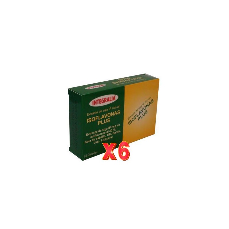 Pack 6 unidades Isoflavonas Plus 60 Capsulas Integralia Pack 6 unidades Isoflavonas Plus 60 Capsulas Integralia