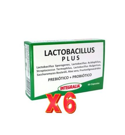 Pack 6 unidades Lactobacillus Plus 60 Capsulas Integralia