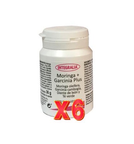 Pack 6 unidades Moringa + Garcinia Plus 60 Capsulas Integralia