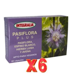 Pack 6 unidades Pasiflora Plus 60 Capsulas Integralia