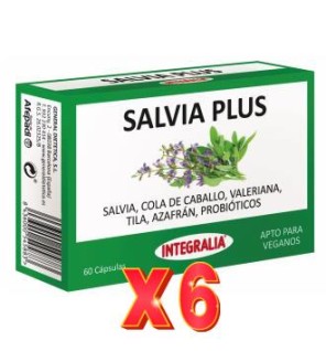 Pack 6 unidades Salvia Plus 60 Capsulas Integralia