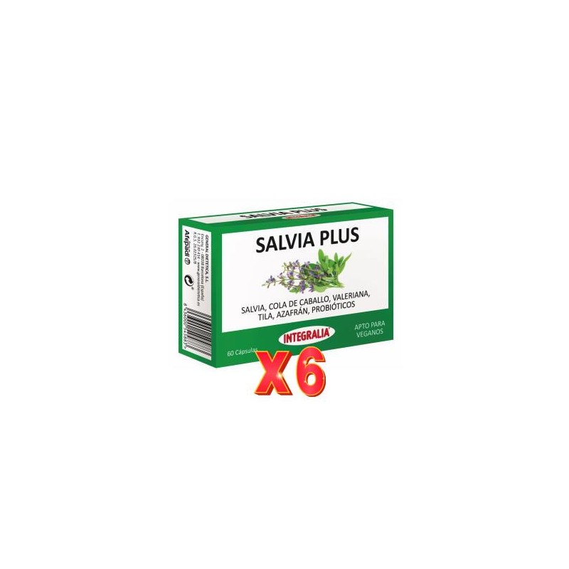 Pack 6 unidades Salvia Plus 60 Capsulas Integralia Pack 6 unidades Salvia Plus 60 Capsulas Integralia
