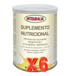 Pack 6 unidades Suplemento Nutricional Vainilla 300Gr. Integralia