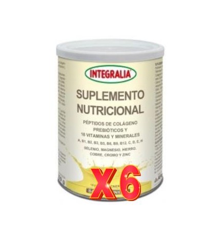 Pack 6 unidades Suplemento Nutricional Vainilla 300Gr. Integralia