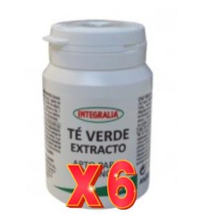 Pack 6 unidades Te Verde Extracto Seco 60V Capsulas Integralia