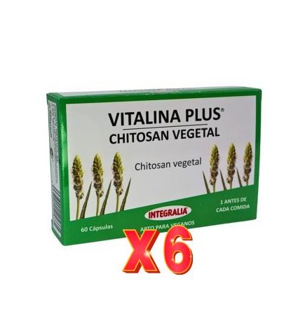 Pack 6 unidades Vitalina Plus Chitosan Vegetal 60 Capsulas Integralia