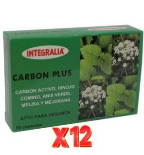 Pack 12 unidades Carbon Plus 60 Capsulas Integralia