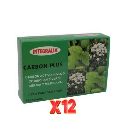 Pack 12 unidades Carbon Plus 60 Capsulas Integralia
