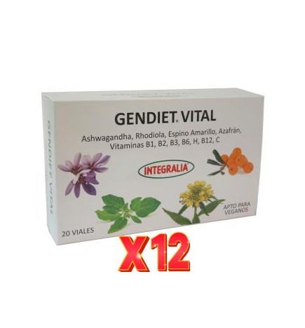 Pack 12 unidades Gendiet 20Amp. Integralia