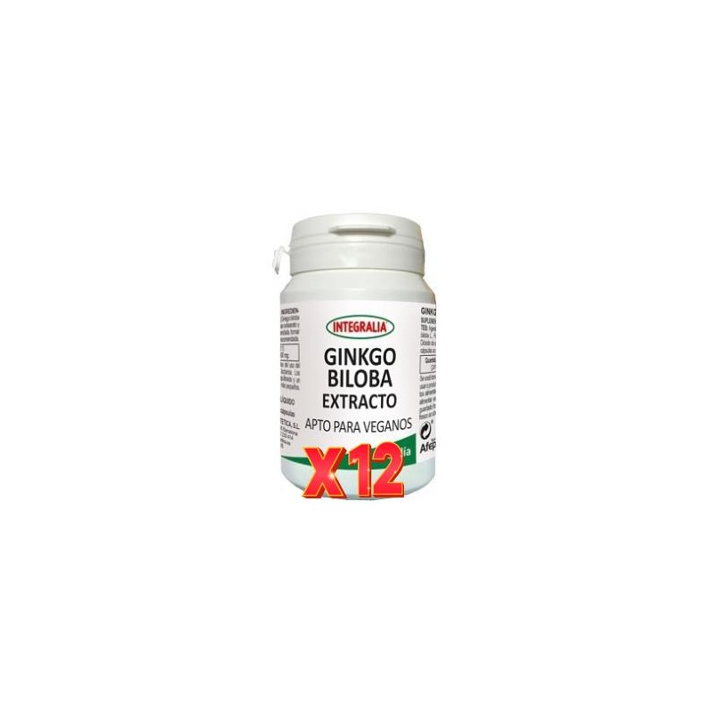 Pack 12 unidades Ginkgo Biloba Extracto 60Capsulas Vegetales Integralia