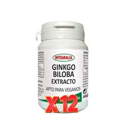 Pack 12 unidades Ginkgo Biloba Extracto 60Capsulas Vegetales Integralia
