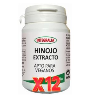 Pack 12 unidades Hinojo Extracto 60 Capsulas Integralia