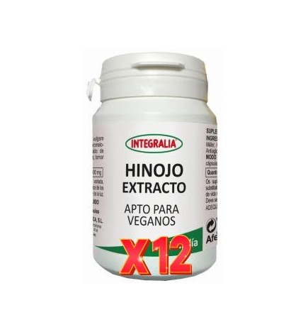 Pack 12 unidades Hinojo Extracto 60 Capsulas Integralia