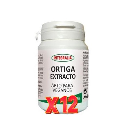 Pack 12 unidades Ortiga Extracto 60Capsulas Vegetales Integralia