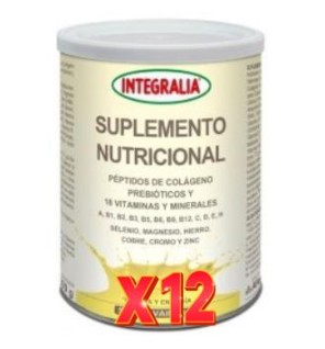 Pack 12 unidades Suplemento Nutricional Vainilla 300Gr. Integralia