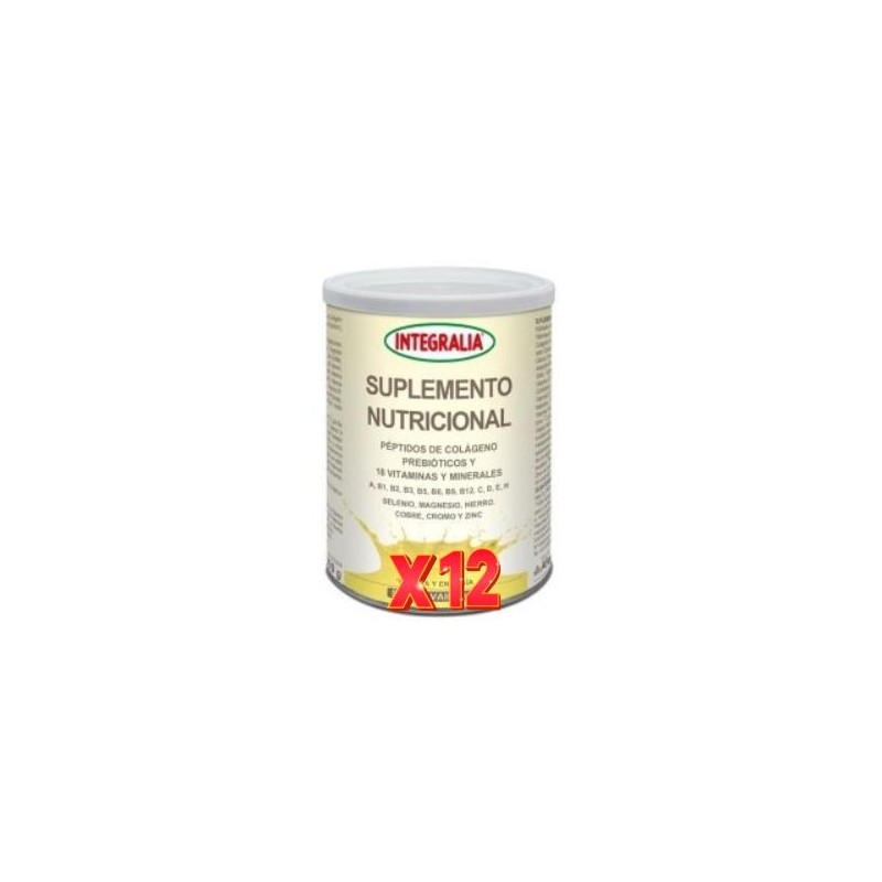Pack 12 unidades Suplemento Nutricional Vainilla 300Gr. Integralia Pack 12 unidades Suplemento Nutricional Vainilla 300Gr. Integralia