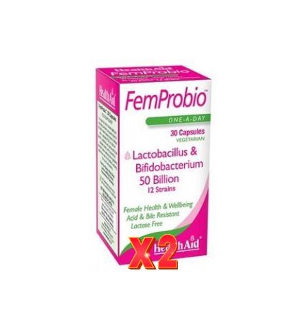 Pack de 2 unidades Femprobio 30 Capsulas vegetales De Health Aid