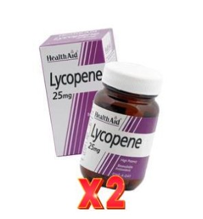 Pack de 2 unidades Licopeno 25 Mg 30 Comprimidos De Health Aid
