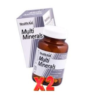 Pack de 2 unidades Multiminerales 30 Comprimidos De Health Aid