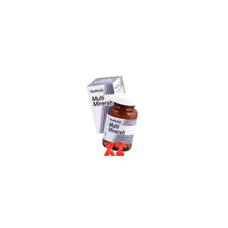 Pack de 2 unidades Multiminerales 30 Comprimidos De Health Aid