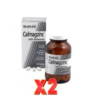 Pack de 2 unidades Calmagzinc 90 Comprimidos De Health Aid