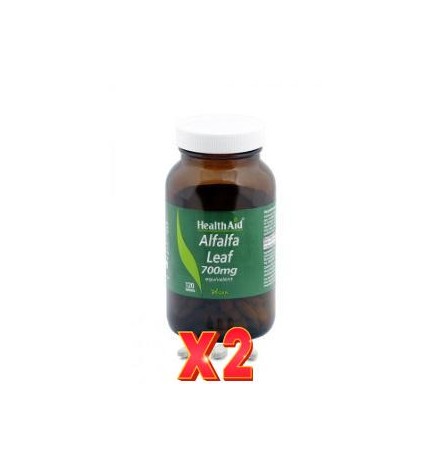 Pack de 2 unidades Alfalfa (Medicago Sativa) 700 Mg 120 Comprimidos De Health Aid