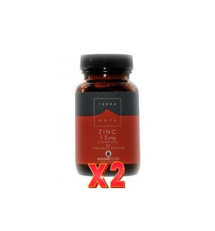 Pack de 2 unidades Zinc 15 Mg Comprimidoslex 50 Capsulas vegetales De Terranova