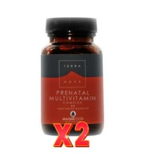 Pack de 2 unidades Multinutriente Prenatal 50 Capsulas vegetales De Terranova