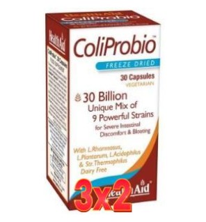 Pack de 3x2 unidades Coliprobio 30 capsulas De Health Aid