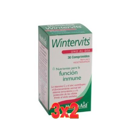 Pack de 3x2 unidades Wintervits 30 Comprimidos De Health Aid