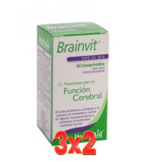 Pack de 3x2 unidades Brainvit 60 Comprimidos De Health Aid