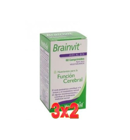 Pack de 3x2 unidades Brainvit 60 Comprimidos De Health Aid