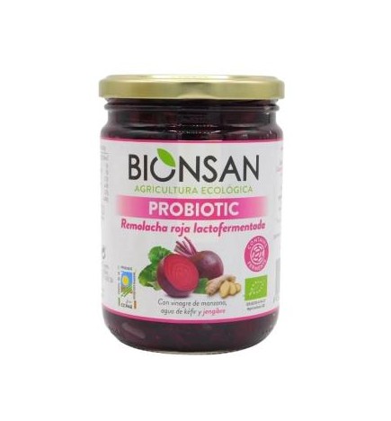 Remolacha Roja Lactofermentada Jengibre 420 Gramos Eco Bionsan