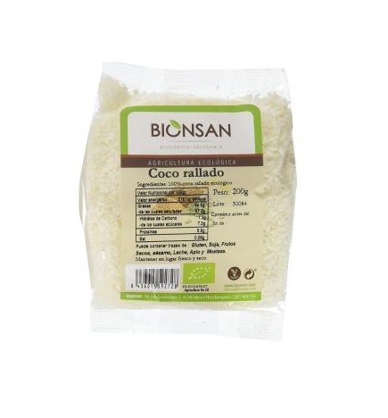 Coco Rallado 200 Gramos Eco Bionsan
