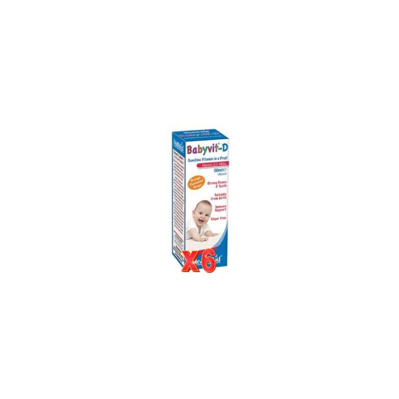Pack de 6 unidades Babyvit-D Gotas 50 Ml De Health Aid Pack de 6 unidades Babyvit-D Gotas 50 Ml De Health Aid
