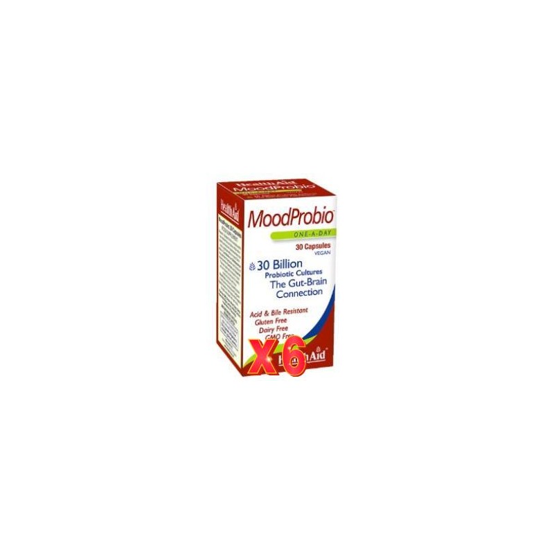 Pack de 6 unidades Moodprobio 30 Capsulas vegetales De Health Aid