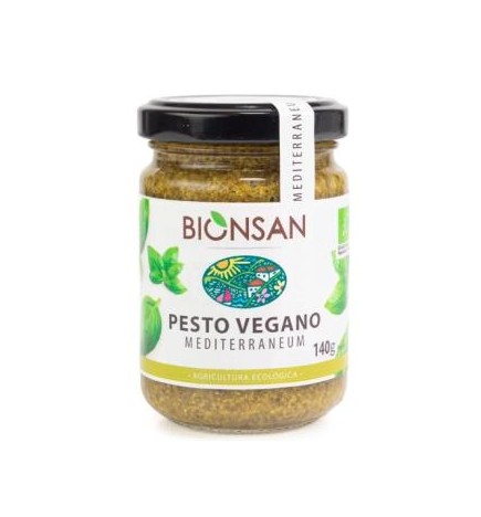 Pesto Vegano Mediterraneum 140 Gramos Eco Bionsan