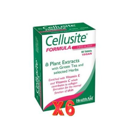 Pack de 6 unidades Cellusite 60 Comprimidos De Health Aid