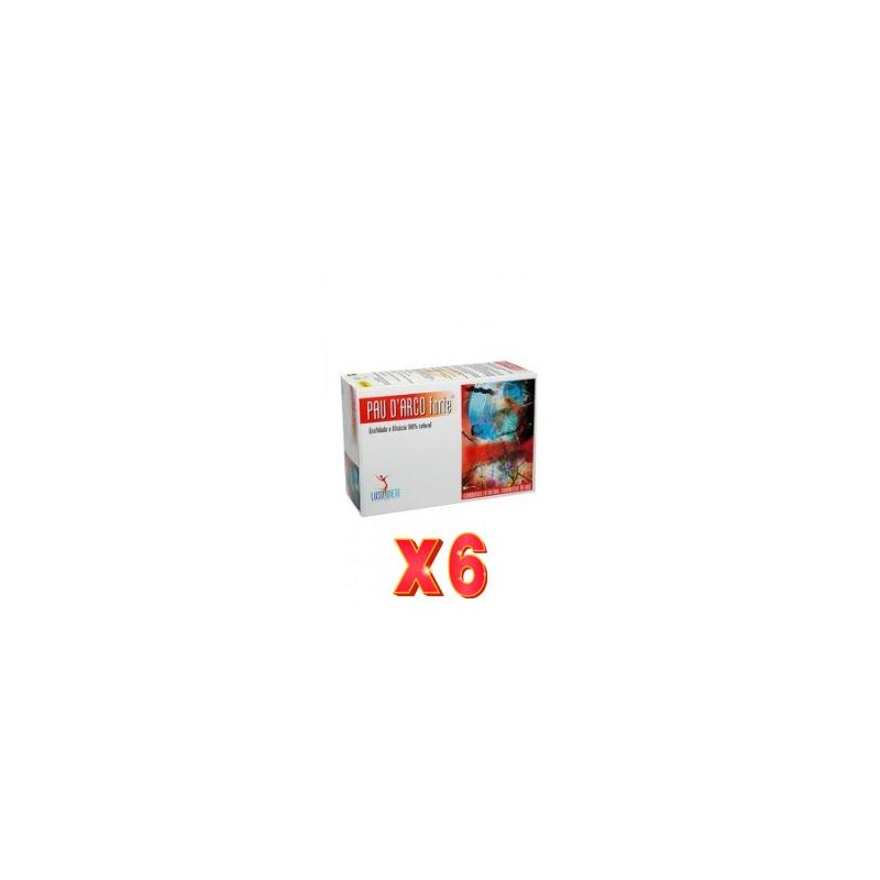 Pack de 6 unidades Pau D´Arco Forte (capsulasulas) 100 capsulas De Lusodiete Pack de 6 unidades Pau D´Arco Forte (capsulasulas) 100 capsulas De Lusodiete
