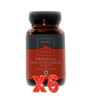 Pack de 6 unidades Multinutriente Prenatal 100 Capsulas vegetales De Terranova